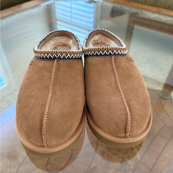 UGG Women's Tasman Slippers Chestnut Suede with Plush Lining 8 US 🤎 - Picture 3 of 6